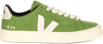 Veja Groene Su&egrave;de Leren Dames Sneakers - Dames - Sneakers - Groen - 36 EU - Su&egrave;de - Schoenen