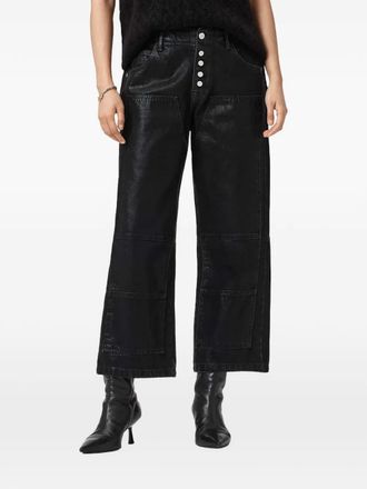 AllSaints Tay belt-loop button jeans - Black
