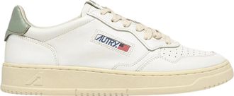 Autry Medalist Low Mens White/Sea Grass Sneakers