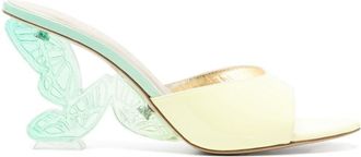 Sophia Webster 100mm Paloma sandals - women - Leather - 36,5 - Green
