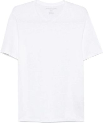 Majestic Solid Color Short Sleeves Round Neck Sweater