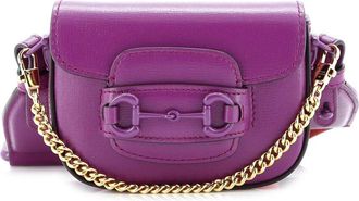 Gucci Horsebit 1955 Shoulder Bag Leather Super Mini (Authentic Pre-Loved)