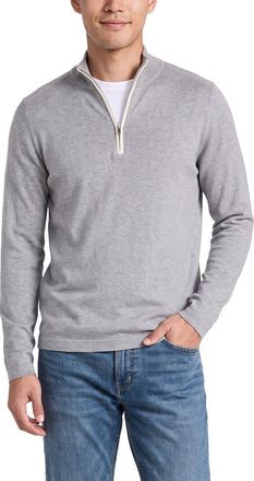 N.Peal N. PEAL Salcombe Cashmere-Blend 1/2-Zip Sweater