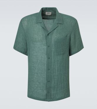 Le Kasha Botad linen bowling shirt
