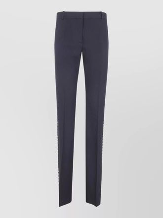 Versace virgin wool straight trousers