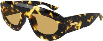 Bottega Veneta Geometrische Zonnebril - unisex - Zonnebrillen - Bruin - 52 MM - Nylon - Accessoires