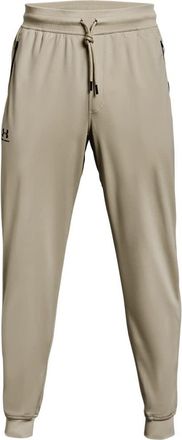 Under Armour Mens Sportstyle Tricot Joggers Pant, Khaki Base (289)/Black, Large