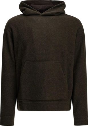 Maison Kitsun&eacute; Sudadera con capucha de corte relajado con logo - Sweatshirts & Hoodies - Hombre - Marr&oacute;n - S
