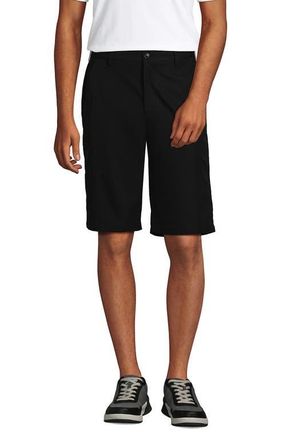 Lands End School Uniform Active Chino Shorts in Black at Nordstrom, Size 34 X 11
