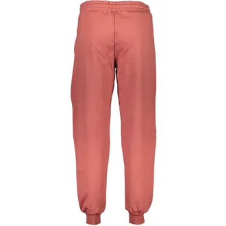 Calvin Klein Cotton-Blend Fleece-Lined Joggers - Red