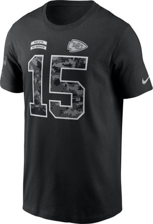 Nike Patrick Mahomes Kansas City Chiefs Salute to Service Nike Mens NFL T-Shirt in Black | N19900AF3G-E5N