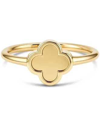 Devata Devata Clover Ring in 14K Gold in Yellow Gold at Nordstrom, Size 7