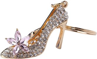 Generic High Heel Shoe Keychain Crystal Keyring Key Ring Chain Bag Charm Pendant Gift Multicoloured