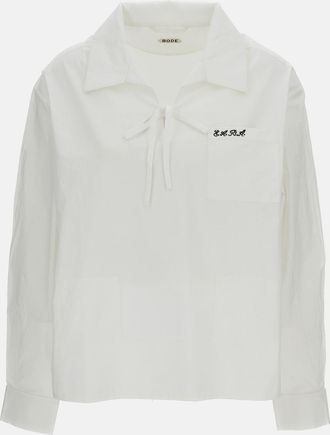 Bode Camicia Maniche Lunghe Cotton Maze