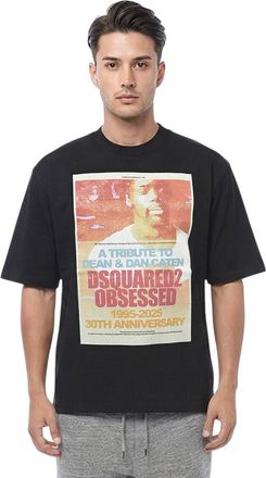 Dsquared2 Black Regular Graphic T-Shirt