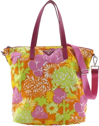 Prada Pink Nylon Tote Bag (Pre-Owned)