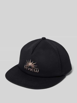 Review Cap mit Label-Stitching in Black, Gr&ouml;&szlig;e 1