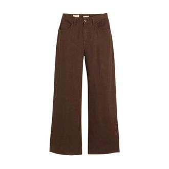 Levi's Cinch Wide-Leg Jeans - Dames - Jeans - Bruin - Maat: W27 L29 Linnen