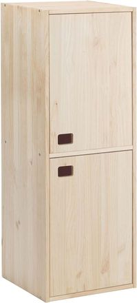 Astigarraga Armario Dinamic Vertical De 2 Puertas De Madera De Pino 4 Baldas 1054x373x33cm - Astigarraga Dm2ver.99