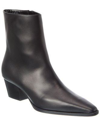 Manolo Blahnik Logo Leather Boot
