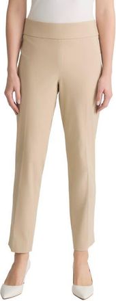 Jones New York Pull-On Straight Leg Ankle Pants in Natural Stone at Nordstrom, Size X-Small