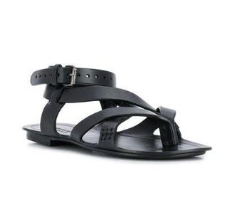 Saint Laurent Culver Strappy Flat Sandals Size 39.5