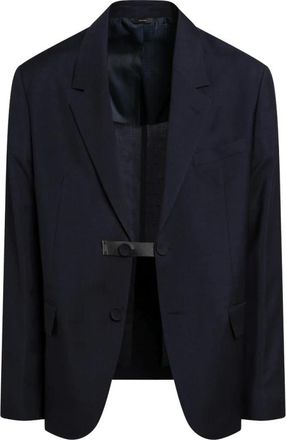 Fendi Blazers, male, Blue, Size: XL Giacca Monopetto