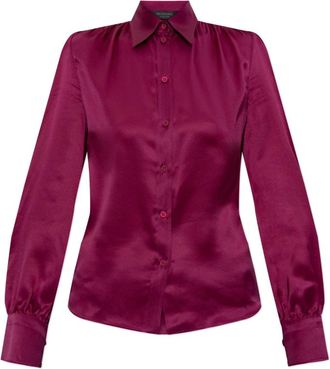 Balenciaga Shirts - Dames - Overhemden - Paars - XS - Overhemden