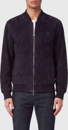 Billionaire Boys Club Suede Leather Bomber Jacket with Two-Way Zip