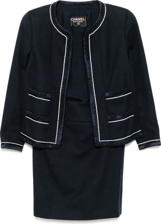 Chanel Tailleur con gonna 1994 - Blu