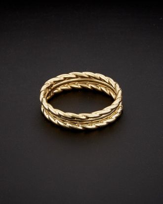 Italian Gold, Inc 14K Italian Gold Twisted Triple Ring