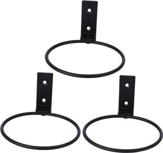 No Brand Soporte De Pared De Metal De Tres Piezas Para Macetas Con Placa Para Colgar, Apto Para Plantas De Interior Y Exterior, F&aacute;cil De Instalar
