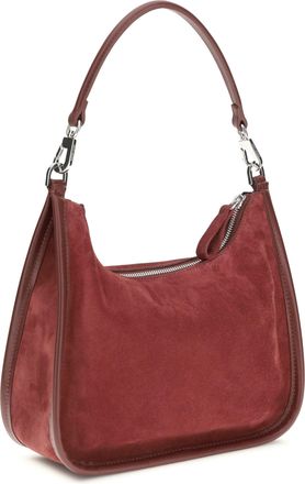 Pierre Hardy Womens Shoulder Bag Alpha Day Miss Carmine Burgundy Calf Leather