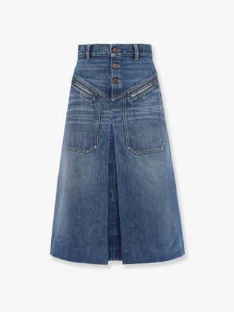 Chloé Gonna midi in denim - CHLOE - gender_Woman