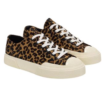 Superga Womens/Ladies 2750 Leopard Print Leather Trainers (Brown/Black) - Size UK 6.5