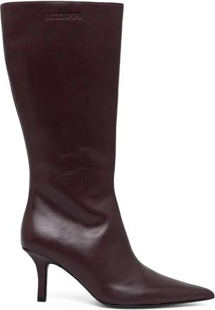 Patrizia Pepe Stivali al ginocchio con design a punta 75mm - Rosso