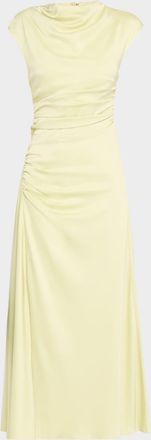 SIMKHAI Burke Draped Midi Dress