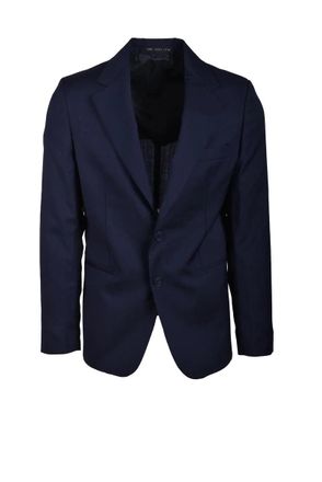 low brand Tailored Two-Button Jacket in Smooth Wool Fabric