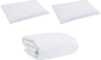 vidaXL Vidaxl - Edred&oacute;n Other Con Almohada 3 Pcs Blanco 240 X 220 Cm Plumas