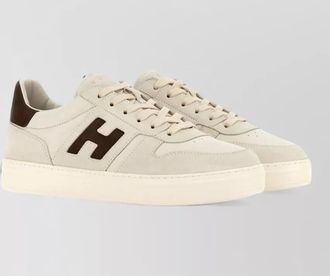 Hogan leather lace-up sneakers
