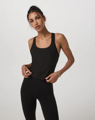Vuori Clothing Energy Racerback Tank Top | Black | XS, Size Extra Small