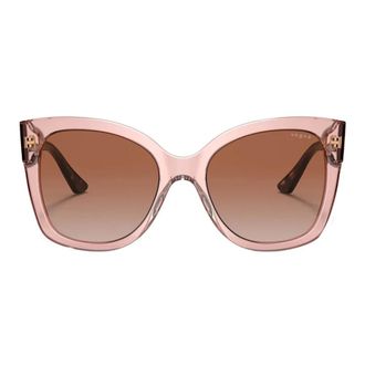 Vogue Sunglasses, female, Pink, 54 MM, Bold Design Acetate Sunglasses Brown Lenses