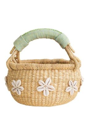Indego Africa Flower Bolga Green in Green And Natural at Nordstrom, Size X-Small