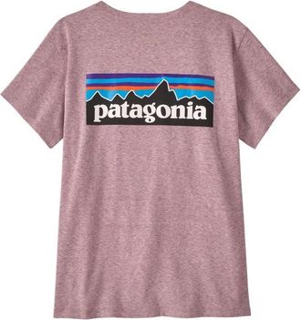 Patagonia P-6 Logo Responsibili-Tee T-Shirt f&uuml;r Damen | rosa