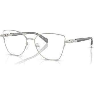 Michael Kors 55mm Butterfly optical glasses in Silver at Nordstrom