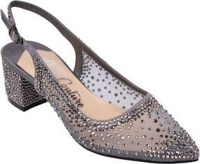 Lady Couture Demin Slingback Pump in Pewter at Nordstrom Rack, Size 11