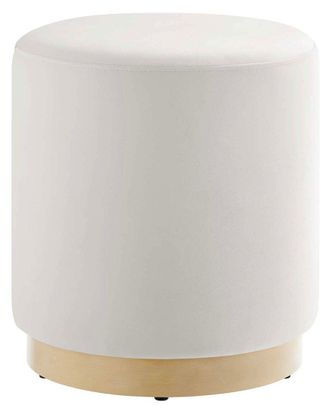 ModWay Tilden 16 Round Performance Velvet Upholstered Ottoman
