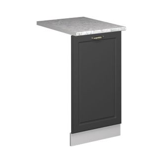 Vicco Panel Frontal Del Lavavajillas Fame-line, Antracita-oro Landhaus, 45 Cm, Et M&aacute;rmol Vicco