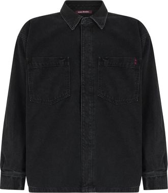 Icon Denim Los Angeles Billy Oversized Denim Shirt - Heren - Spijkeroverhemden - Zwart - M - Denim - Overhemden