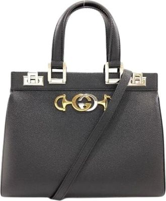 Gucci Pre-owned Vintage Handtas - Dames - Vintage Handtas - Zwart - ONE Size - Leer - Vintage